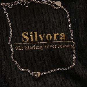New Silvora Sterling Silver Heart Bracelet